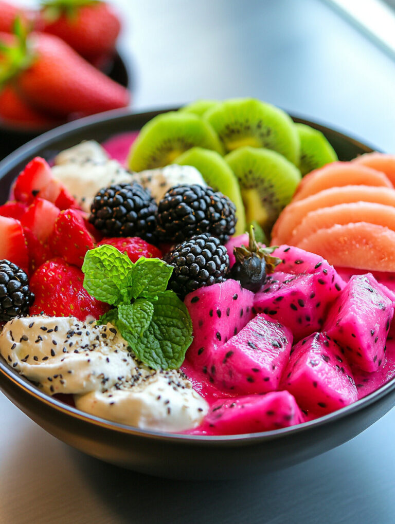 Dragon fruit salad