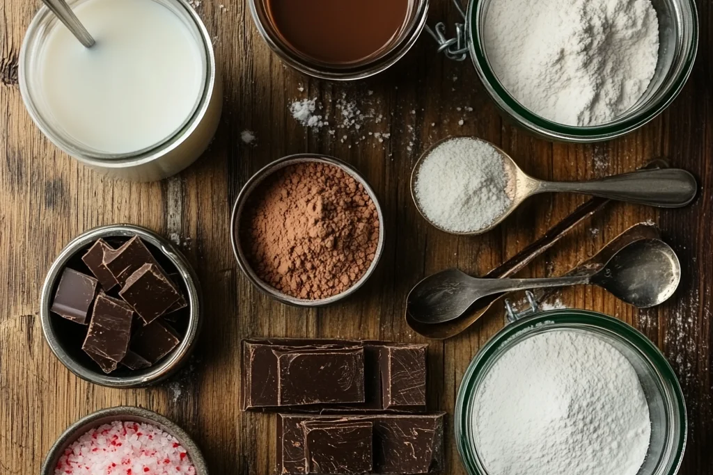 Peppermint Hot Chocolate Ingredients