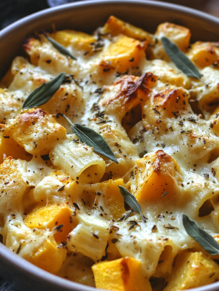 Squash and Sage pasta bake