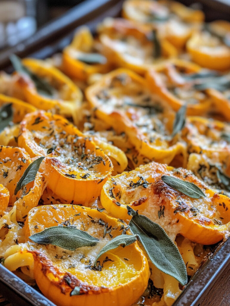 Squash and Sage pasta bake