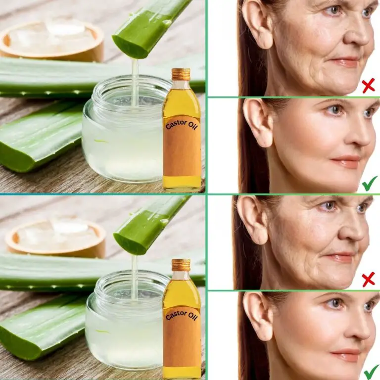 Aloe Vera And Castor Oil Remove All Wrinkles Even At 80! Anti-Aging Skincare