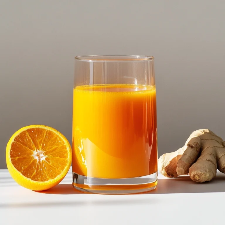 Cold-Pressed Carrot Ginger Citrus Juice
