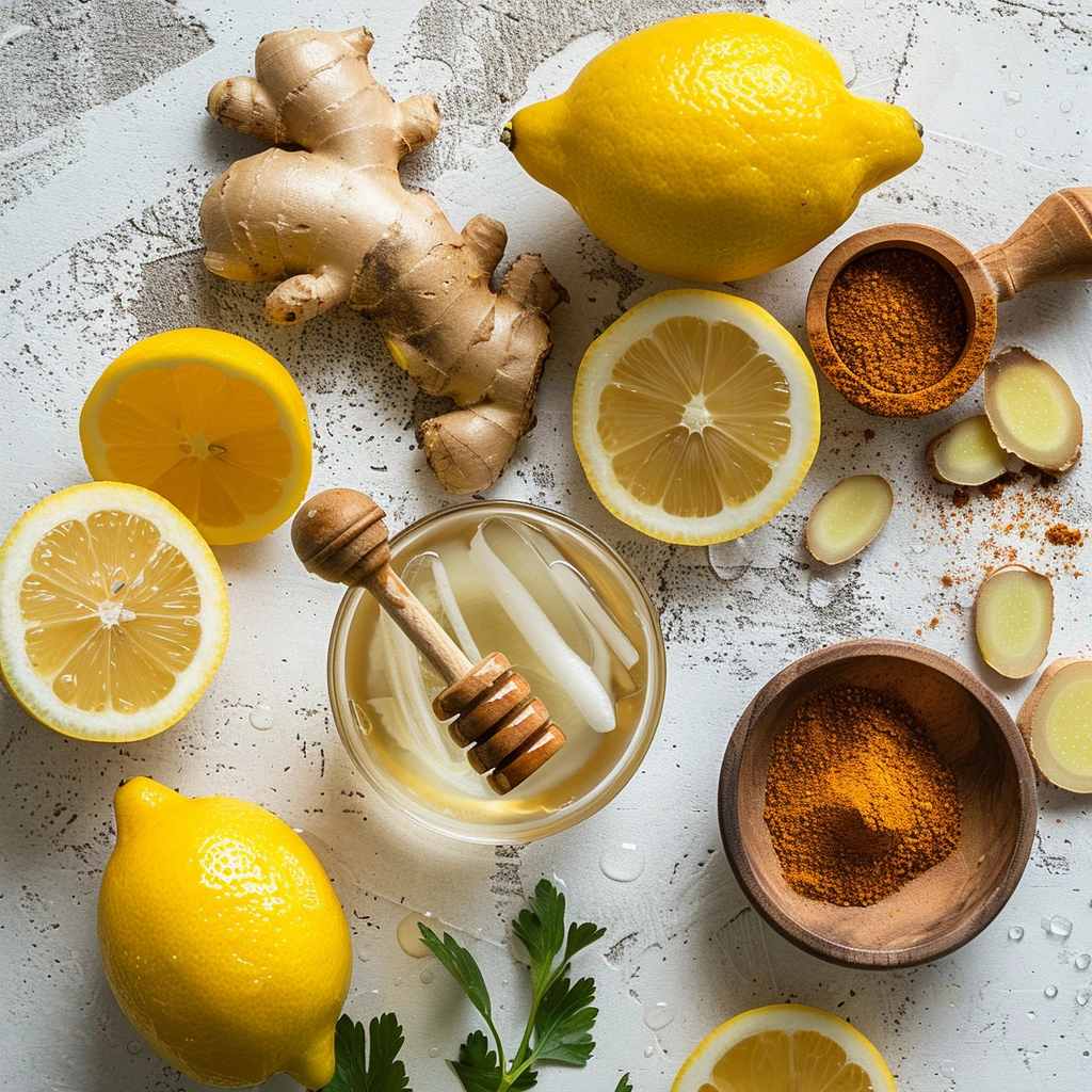 Lemon Ginger Water with Cayenne