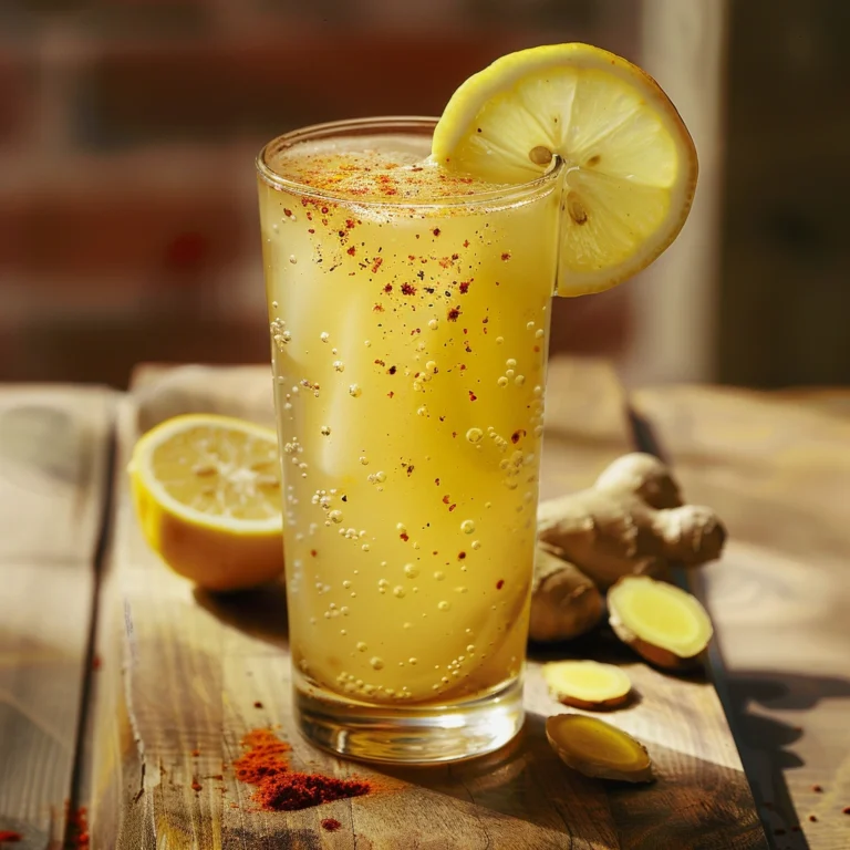 Lemon Ginger Water with Cayenne
