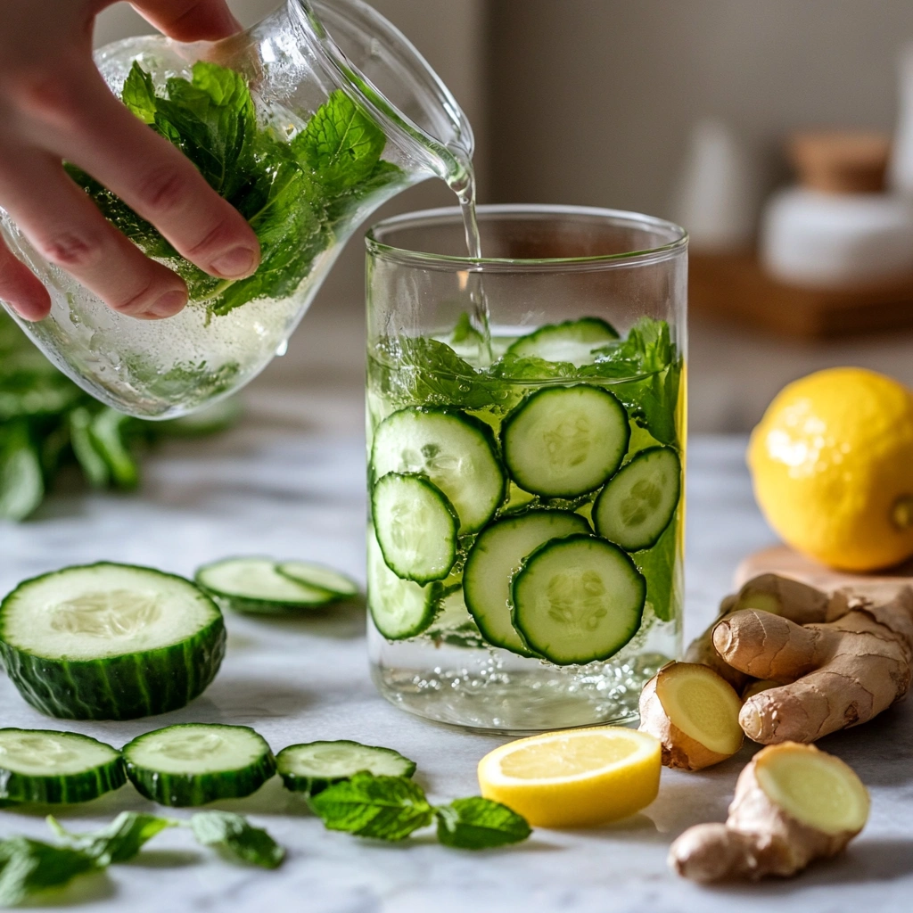 Cucumber Mint Detox Water