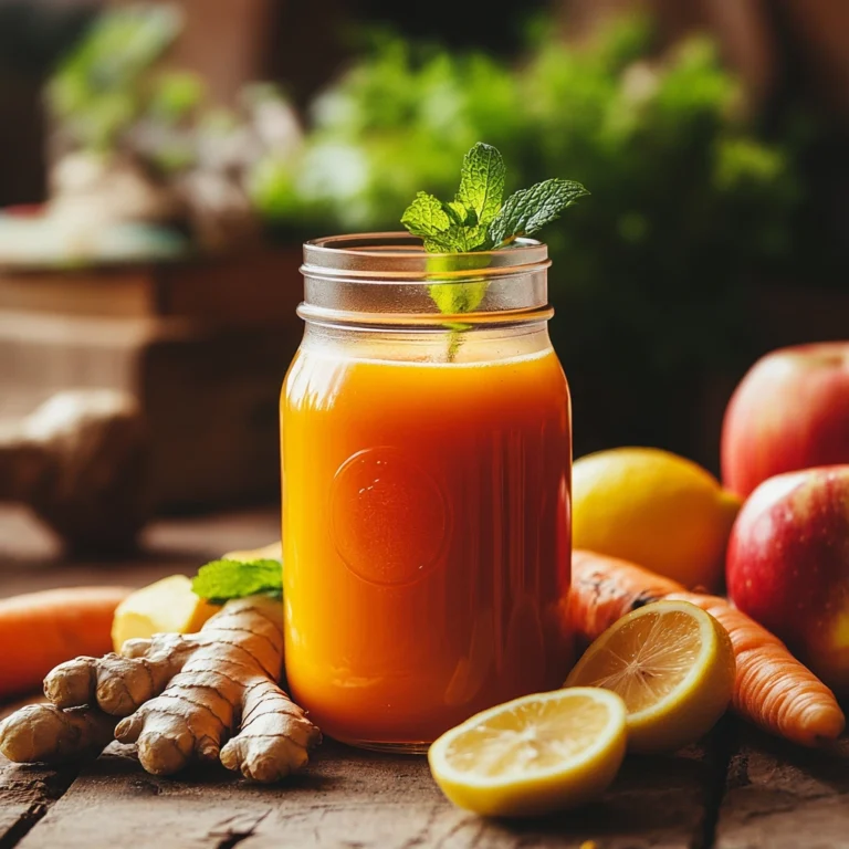 Carrot Ginger Apple Juice