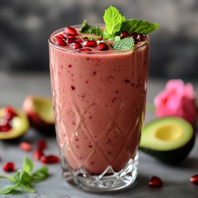 Pomegranate Avocado Smoothie