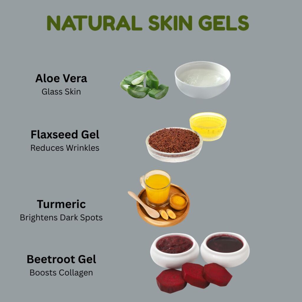 4 Natural Gels = 4 Skin Miracles!