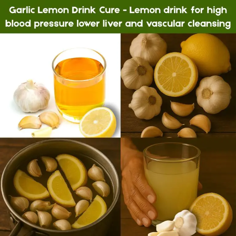 Garlic Lemon Drink Cure: A Powerful Natural Remedy for High Blood Pressure, Liver Detox, and Vascular Cleansing
