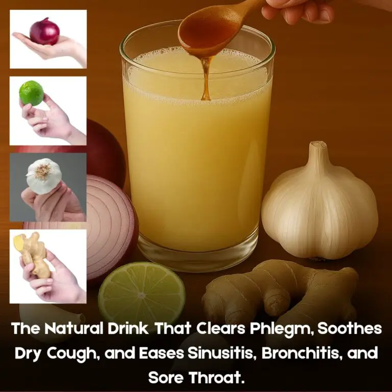 The Natural Drink That Clears Phlegm, Soothes Dry Cough, and Eases Sinusitis, Bronchitis, and Sore Throat